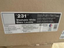 LOT OF 3 CASES OF Armstrong CEILINGS Washable White 1 ft. x 1 ft. Clip Up or Glue Up Ceiling Tile