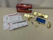 Premier Lock Brass Mortise Entry Left Hand Lock Set with 2.5 in. Backset and 2 SC1 Keys. Comes in