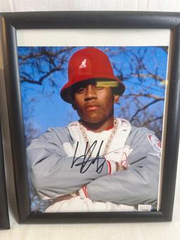 Lot of two autographed photos of LL Cool J. Framed. 8x10.