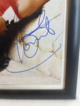 Autographed photo of Janet Jackson. Framed. 8x10.
