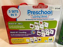 Two preschool educational sets. Preschool Learning Library by The Learning Journey. Mathematics