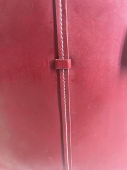 Wilson Leather Maxim tall red bag