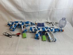 Two Electric Splatter Ball Gel Blaster Guns