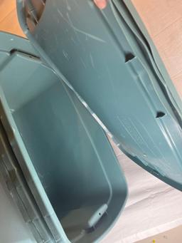 Large plastic storage tubs 23Lx17Dx14H