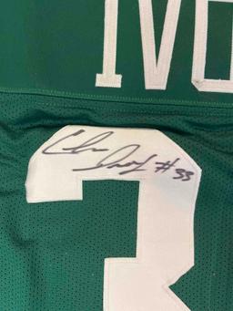 Chris Ivory #33 autographed football jersey with certificate of authenticity