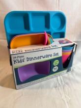 24 piece kid's dinnerware set. BPA free. New in box....