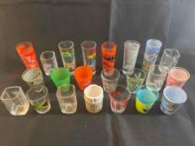 Large shot glass lot