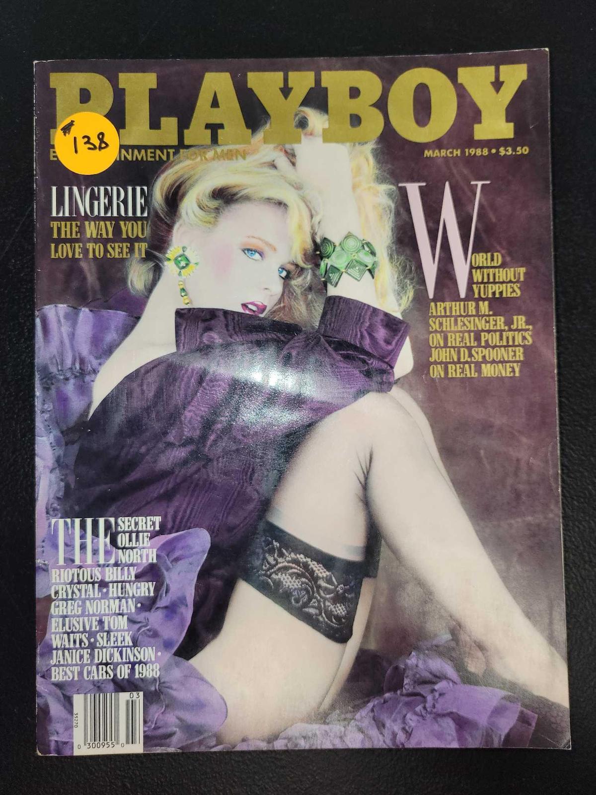 ADULTS ONLY- Playboy Mag. March 1988 $1 STS