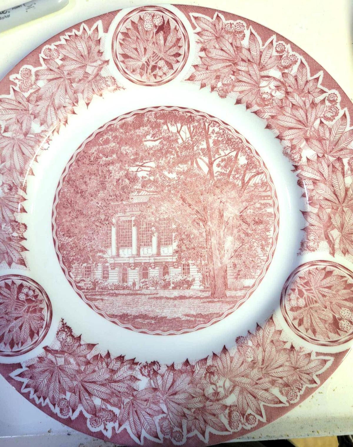 Limited Edition Plate of the Library at Ohio State University in 1931. $1 STS