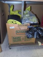 Box Lot of Assorted Items Including Swan 100 Foot Professional Duty Hose,Samsung Quick-Connect Auto