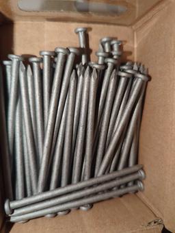 Lot of 7 Boxes of Grip-Rite #9 x 3-1/4 in. 12-Penny Hot-Galvanized Steel Common Nails (1 lb.-Pack),