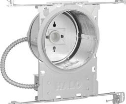 HALO 6 in. Aluminum Recessed Lighting Housing for New Construction Shallow Ceiling, Insulation