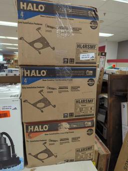 Lot of 3 Items to Include, (2) Halo 4 inch New Construction Mounting Frame 6 in each Box, and (1)