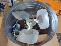 Master Flow 1450 CFM SIlver Electric Powered Gable Mount Electric Attic Fan, Retail Price $105,