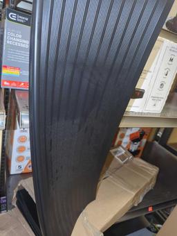 Box of 36 Black 9.25 in. x 24 in. PVC Stair Tread Cover, Retail Price $4/Each, Appears to be New,