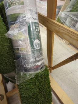 (1 Roll) TrafficMaster Landscape 6 ft. x 7.5 ft. Green Artificial Grass Rug, Appears to be New in