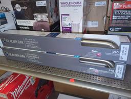 Glacier Bay 24 in. L x 3.1 in. ADA Compliant Grab Bar in Brushed Stainless Steel, Retail Price $35,