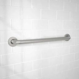 Glacier Bay 24 in. L x 3.1 in. ADA Compliant Grab Bar in Brushed Stainless Steel, Retail Price $35,