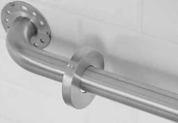 Glacier Bay 24 in. L x 3.1 in. ADA Compliant Grab Bar in Brushed Stainless Steel, Retail Price $35,