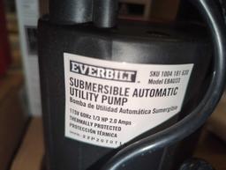 Everbilt 1/3 HP Automatic Utility Pump, Retail Price $156, Appears to be New, What You See in the