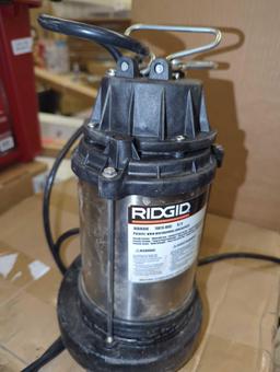 RIDGID 1/3 HP Stainless Steel Dual Suction Sump Pump, Retail Price $239, Appears to be Used, What