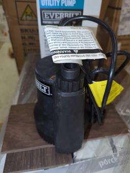 Everbilt 1/6 HP Plastic Submersible Utility Pump, Retail Price $109, Appears to be Used, What You