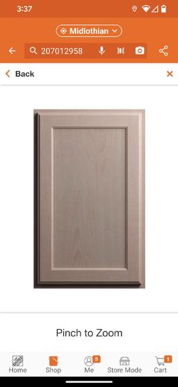 Hampton Bay 36 in. W x 12 in. D x 24 in. H Assembled Wall Bridge Kitchen Cabinet in Unfinished with