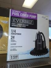 Everbilt 1/4 hp Submersible Pool Cover Pump, Retail Price $179, Appears to be Used, What You See in