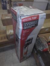 Everbilt 1/2 HP Stainless Steel and Cast Iron Pedestal Sump Pump, Retail Price $208, Appears to be