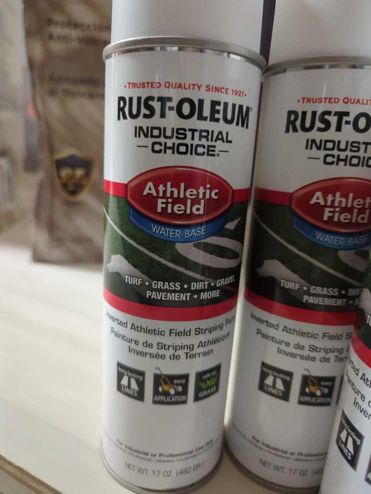 Lot Of 5 Rust-Oleum Industrial Choice 17 oz. AF1600 System Athletic Field White Striping Spray