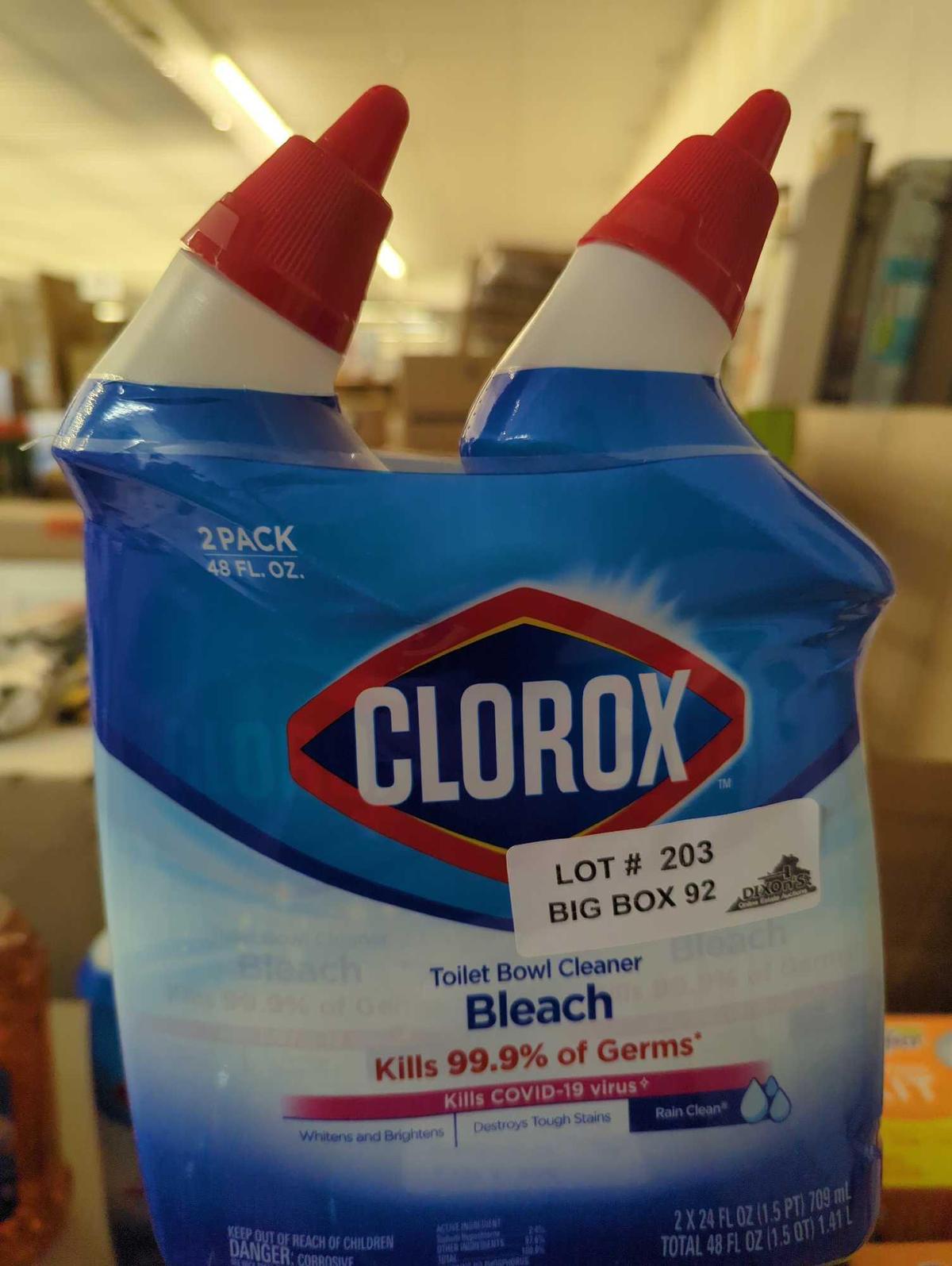 Clorox 24 oz. Rain Clean Toilet Bowl Cleaner with Bleach (2-Pack), Appears to be New in Factory