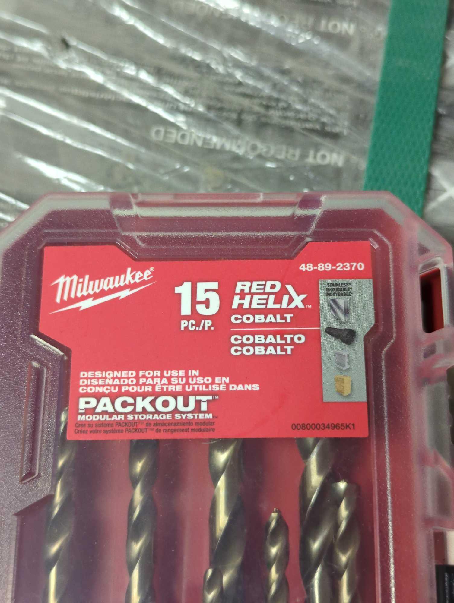 Milwaukee Cobalt Red Helix Drill Bit Set for Drill Drivers (15-Piece), Appears to be New in Open