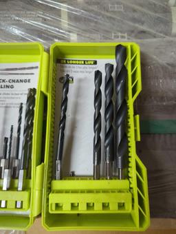 RYOBI Black Oxide Hex Shank Twist Drill Bit Set (15-Piece), Appears to be Used One Bit is Broken,