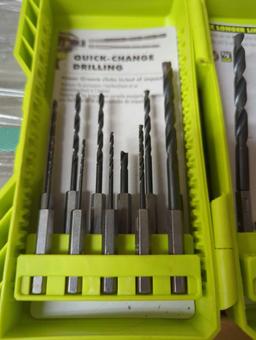 RYOBI Black Oxide Hex Shank Twist Drill Bit Set (15-Piece), Appears to be Used One Bit is Broken,