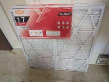 Lot of 3 HDX 30 in. x 30 in. x 1 in. Allergen Plus Pleated Air Filter FPR 7, MERV 11, Appears to be