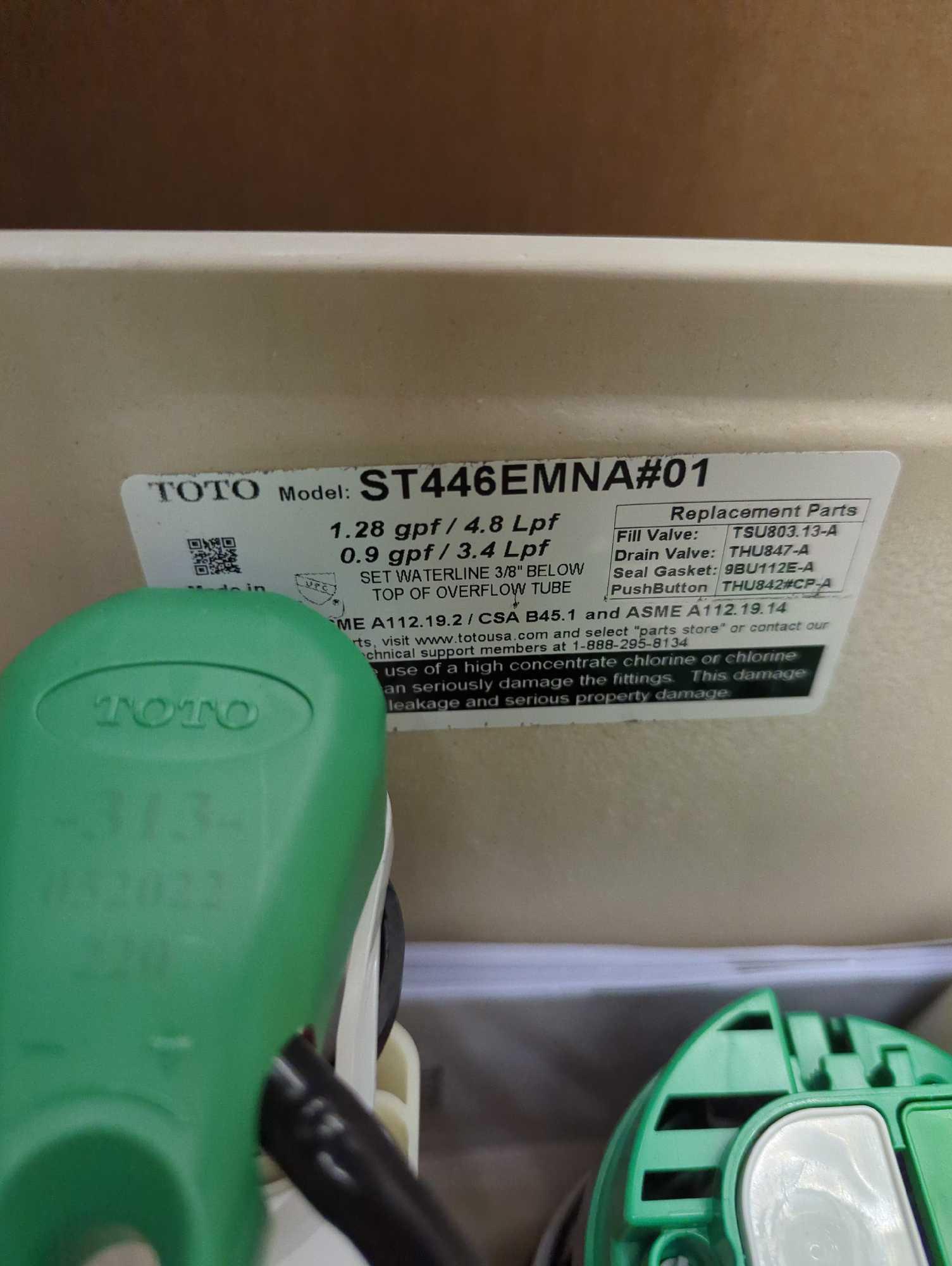 (Tank Only) TOTO Aquia IV 2-Piece 0.9/1.28 GPF Dual Flush Toilet Tank ONLY, Appears to be New in