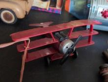 (LR) TOOTSIE TOY (DR)-1 TRIPLANE TOY. MADE IN USA. 9"W X 8"D X 4"T.