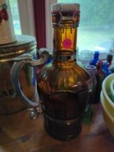 (DR) LOT OF 18 ASSORTED GLASS JARS AND GLASS BOTTLES, WHAT YOU SEE IN THE PHOTOS IS EXACTLY WHAT