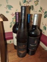 DR - Lot of 4 Collectors Bottles including Diseno Malbec Red Wine (750ml Collectors Bottle) (Retail