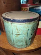 DR - Crouthamels Homemade Potato Chips Tin with Lid, Approximate Dimensions - 11" H x 12" W, Tin has