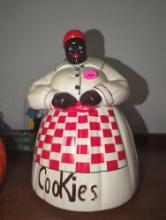 (BR1) MCCOY BLACK AMERICANA, AUNT JEMIMA CERAMIC COOKIE JAR, 10 1/2"H