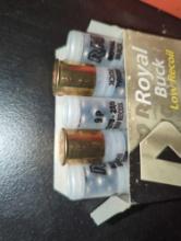 (BR3) LOT OF 14 CASES OF ROYAL BUCK LOW RECOIL 12 GAUGE, 2-3/4", 1200 FPS, 9 PELLET, 00 BUCK, 5