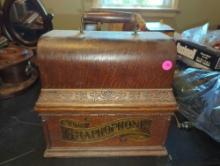 (BR3) - The Columbia Phonograph Company "The Graphophone", No Horn, Approximate Dimensions - 11" H x