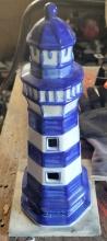 Blue and White Lighthouse Sculpture $1 STS