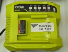 (No Battery) RYOBI OP406VNM 40V Lithium-Ion Rapid Charger No Battery Appears to be New Out of the