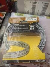 Hillman 100 ft. 150 lb. 12-Gauge Galvanized Wire, Retail Price $15, Appears to be New, What You See