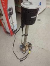Everbilt 1/2 HP Stainless Steel and Cast Iron Pedestal Sump Pump, Appears to be Used in Open Box