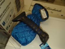 Lot of 2 Items Including Grease Monkey Mitt with Ice Scraper in Blue and (2) Suncast Arched Ice