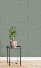 Walls Republic Sage Wood Panel Design Geometric Stripes Shelf Liner Wallpaper (57 sq. ft), Retail