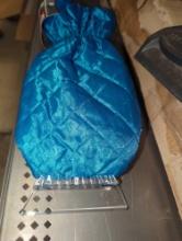 Lot of 2 Items Including Grease Monkey Mitt with Ice Scraper in Blue and (2) Suncast Arched Ice